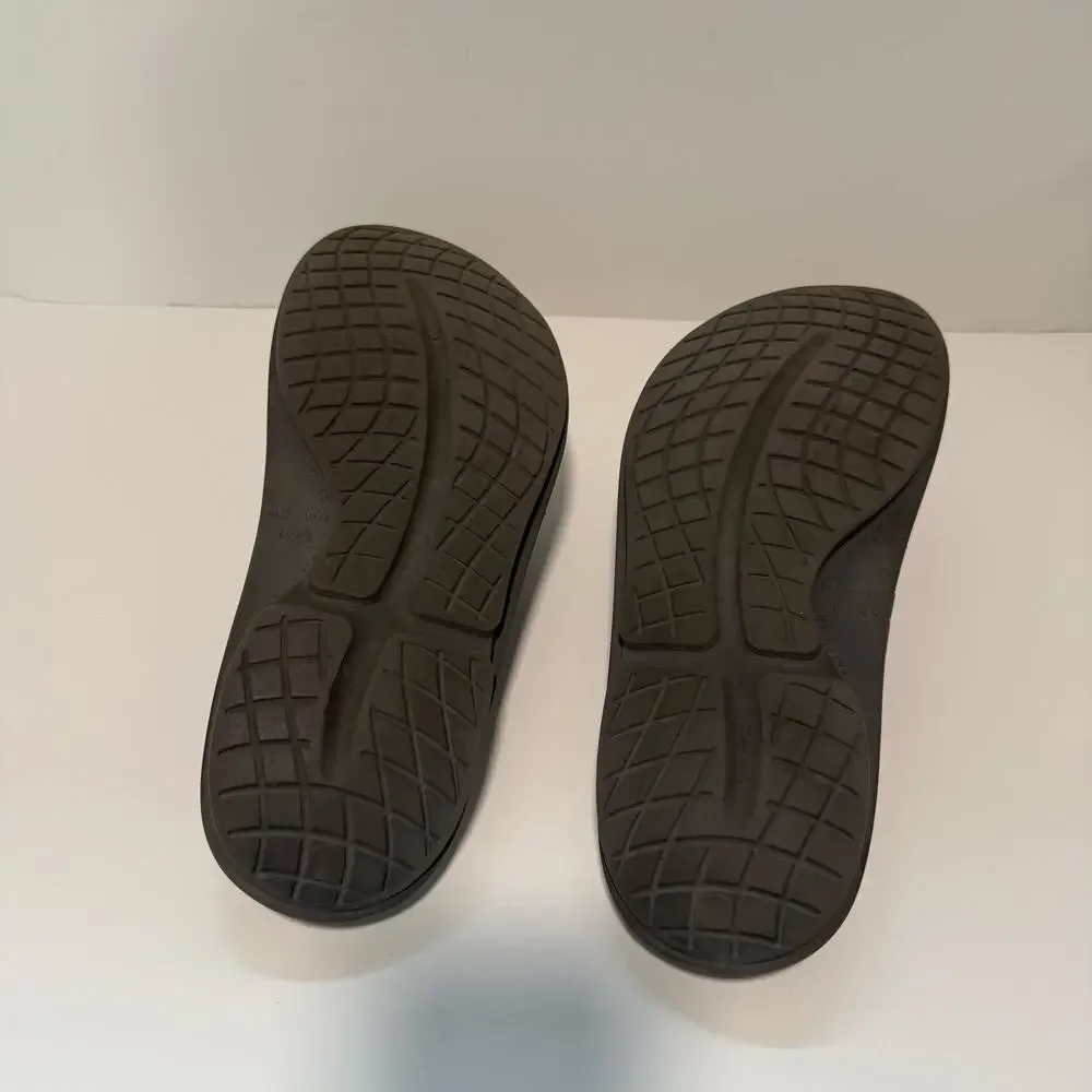 Oofos Ooahh Men's Sport Slide Sandals Grey 12 Comfort Cushion‎ Casual Recovery